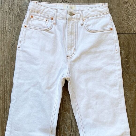 Rails Denim The Sunset High Rise Slim Flare Jeans in White Nordstrom - Picture 7 of 8